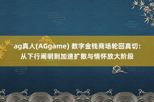 ag真人(AGgame) 数字金钱商场轮回真切：从下行阐明到加速扩散与情怀放大阶段