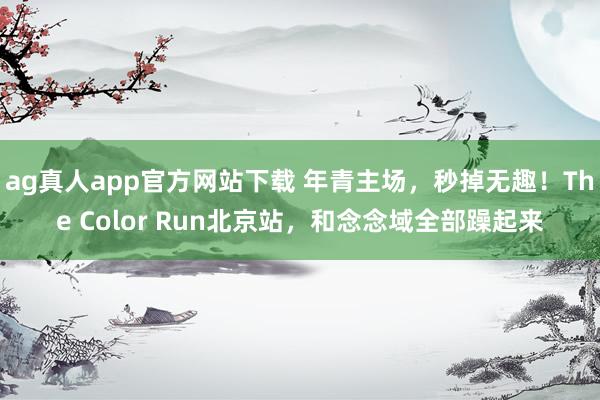 ag真人app官方网站下载 年青主场，秒掉无趣！The Color Run北京站，和念念域全部躁起来